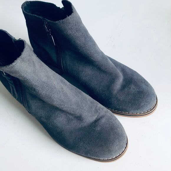 Blondo Women's 7.5 Gray Suede Leather Bootie Waterproof - Picture 8 of 9